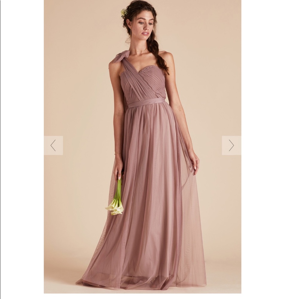 Birds Grey Bridesmaid Dress